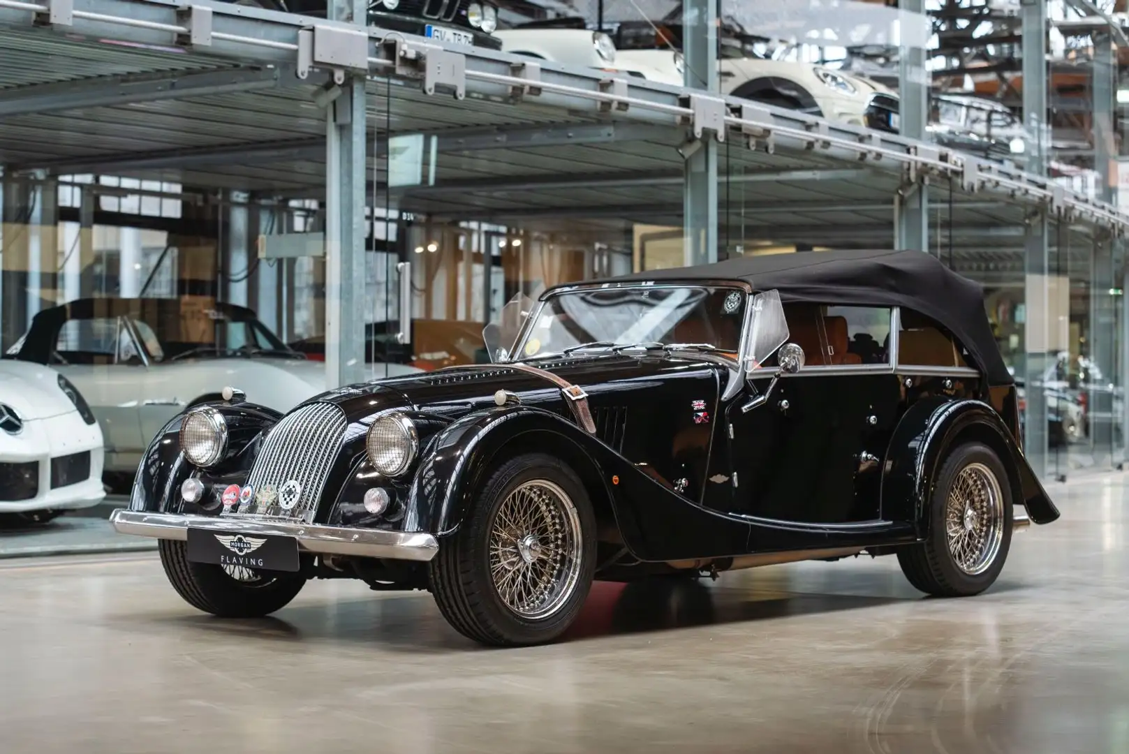 Morgan Roadster V6 3.0 Four Seater - 1. Hand - Mohair - Kauffelt Чорний - 2