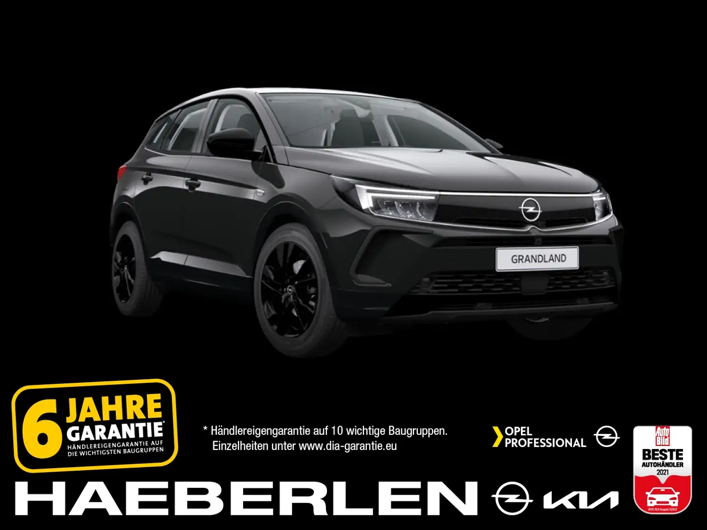 Opel Grandland 1.2 GS-Line **Aktionsfahrzeuge** Noir - 1