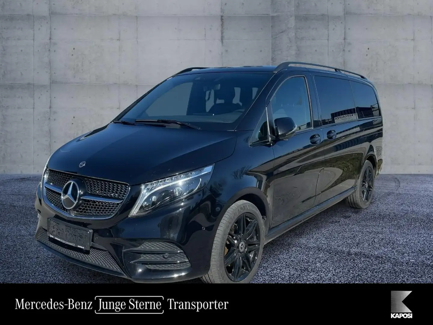 Mercedes-Benz V 300 d 4MATIC EXCLUSIVE Lang Night Pano SpurW Schwarz - 1