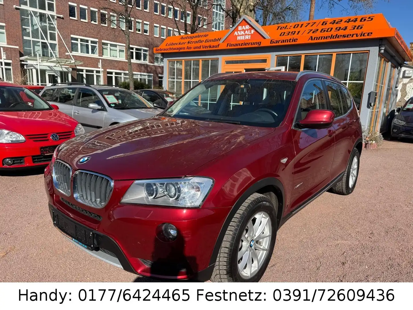 BMW X3 xDrive20i 1.HAND/AUTOMATIK/LEDER/NAVI/SHZ/ Rosso - 1
