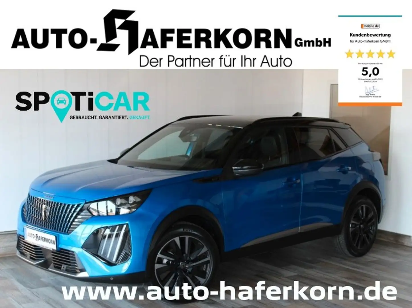 Peugeot 2008 GT PureTech 130 EAT8*LED*360°*PANORAMA* Blau - 1