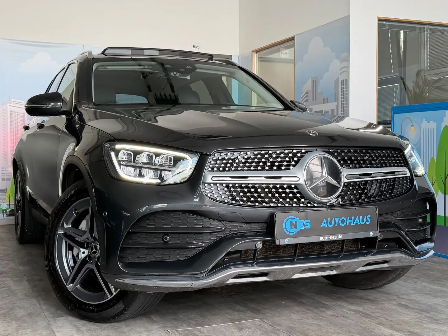 Mercedes-Benz GLC 220 d 4M*9G*ACC*3xAMG*PANO*KAM*HEAD UP*MEMORY Gris - 2