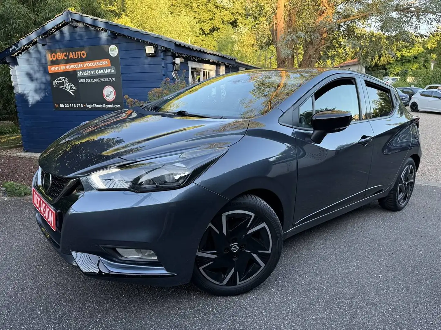 Nissan Micra V  1.0 IG-T 92ch Made in Fr Xtronic Gris - 1