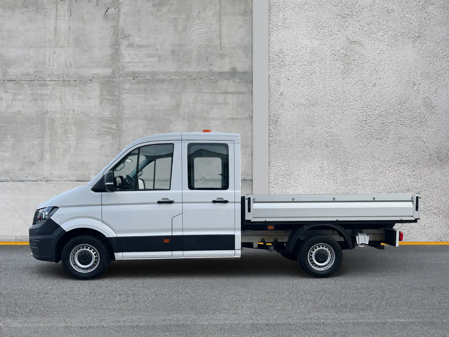 Volkswagen Crafter Pritsche 35 DOKA 2.0 TDI mittellang AHK Weiß - 2