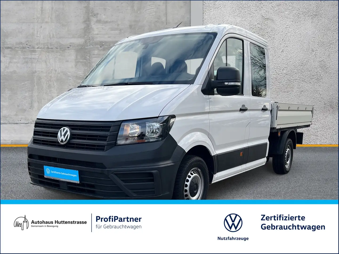 Volkswagen Crafter Pritsche 35 DOKA 2.0 TDI mittellang AHK Weiß - 1