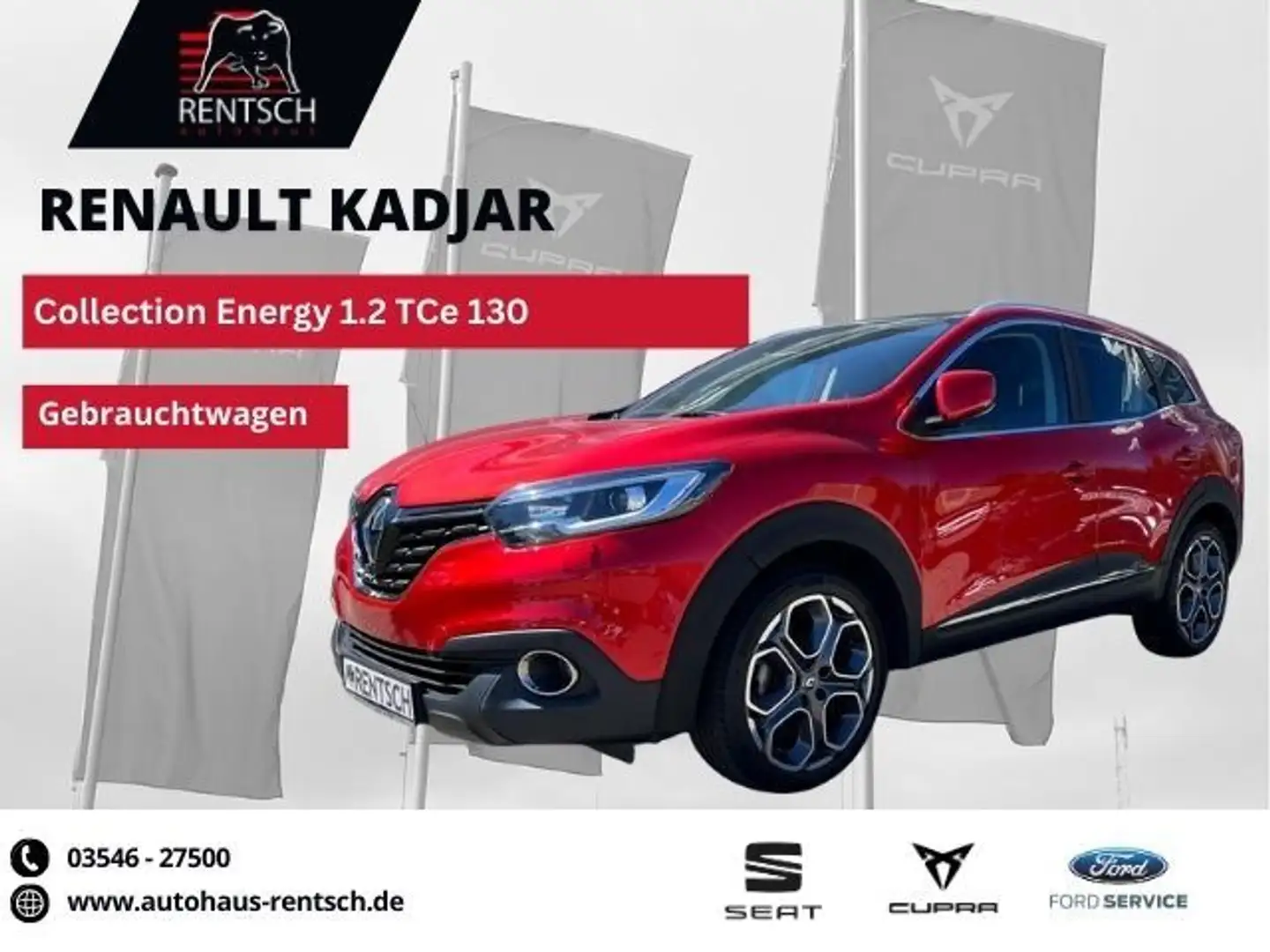 Renault Kadjar Collection Energy 1.2TCe 130*PANO*SHZ*EPH Rouge - 1