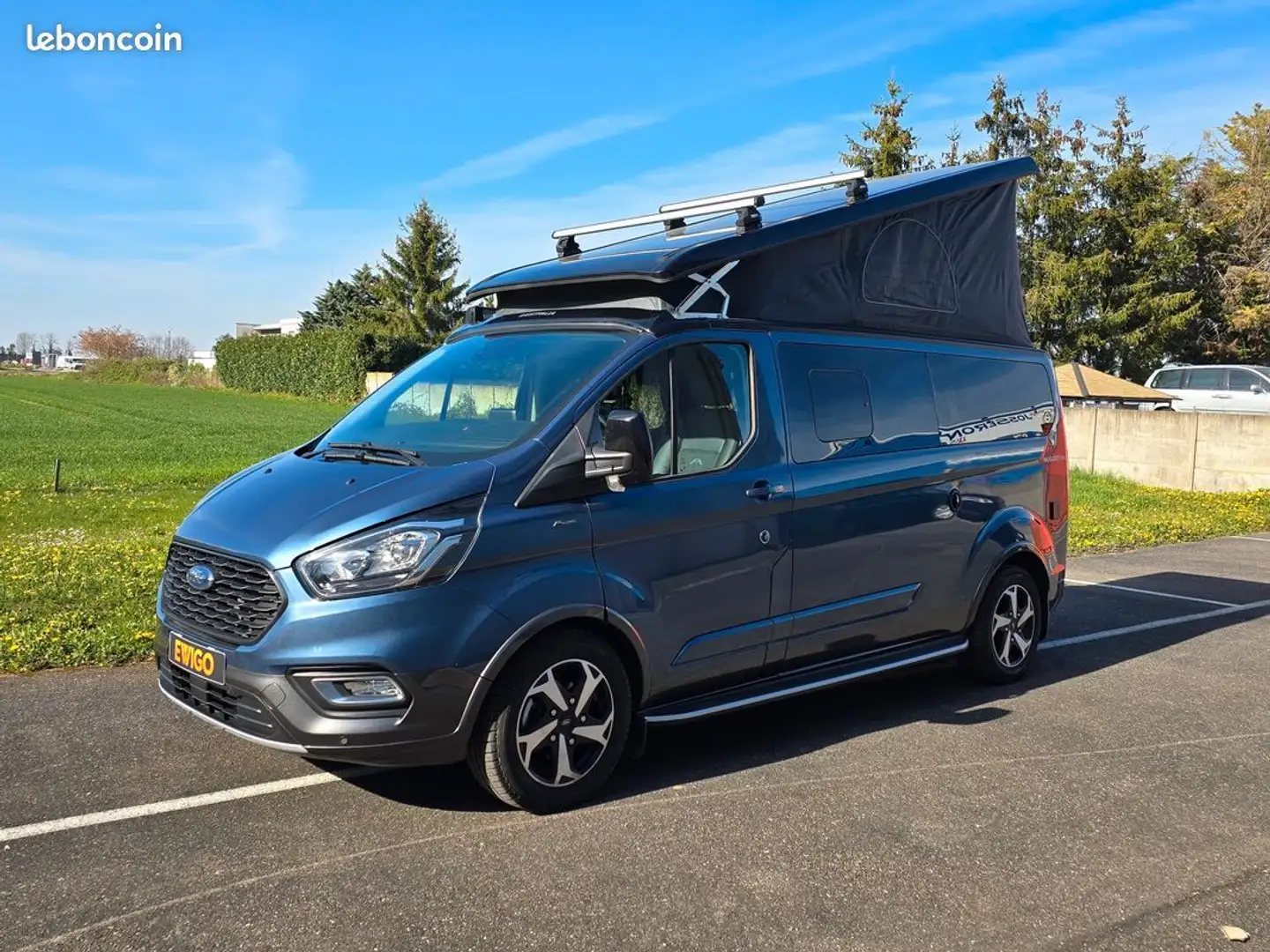 Ford nugget plus 340 l2h1 active 150ch-attelage-france-garantie 4 ans Bleu - 1
