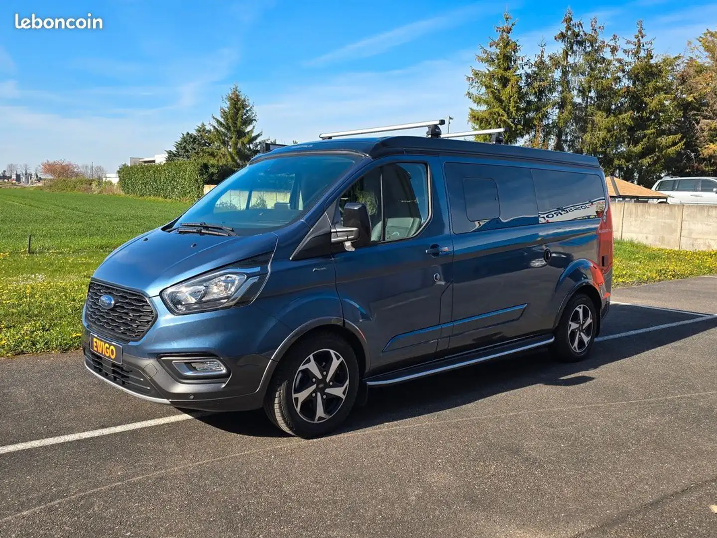 Ford nugget plus 340 l2h1 active 150ch-attelage-france-garantie 4 ans Bleu - 2