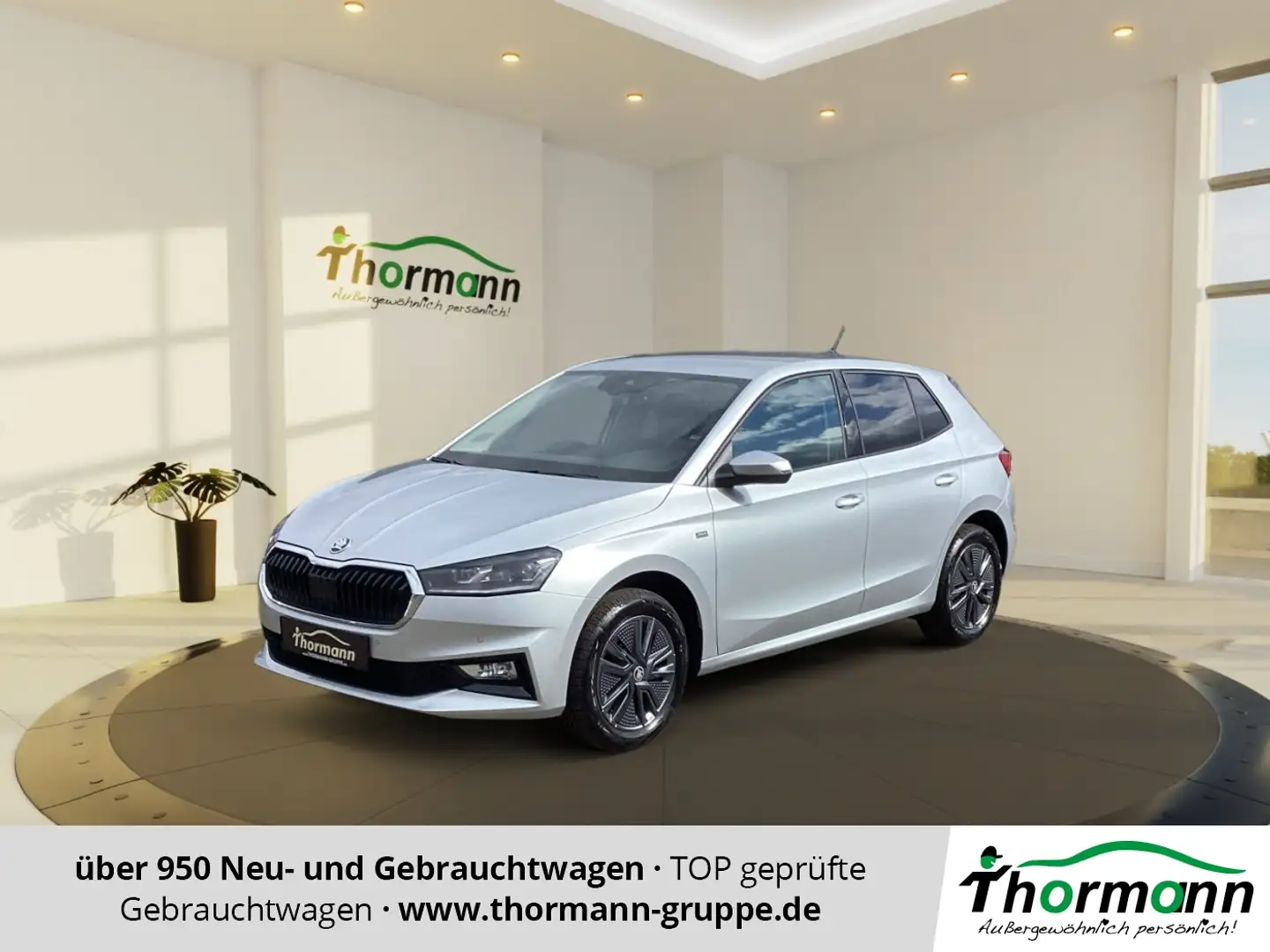 Skoda Fabia 1.0 TSI Tour SmartLink,Sitzheiz,LaneAssist, Silber - 1