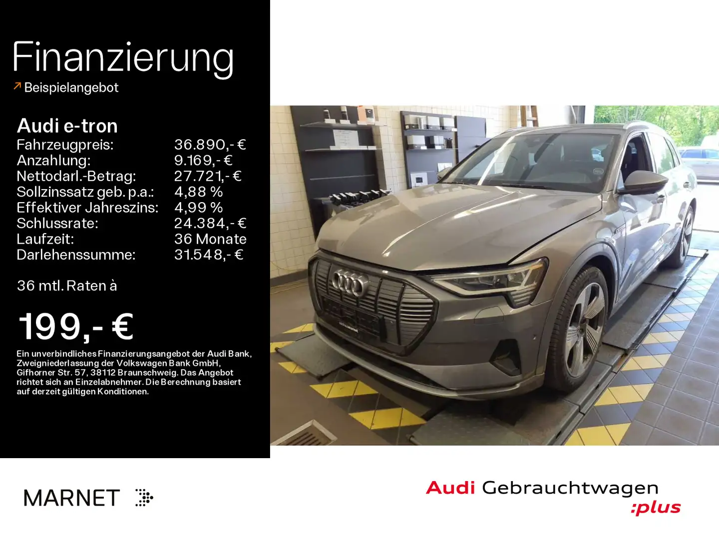 Audi e-tron advanced 55 quattro*S line*Stadt/Tour*Top Grey - 1