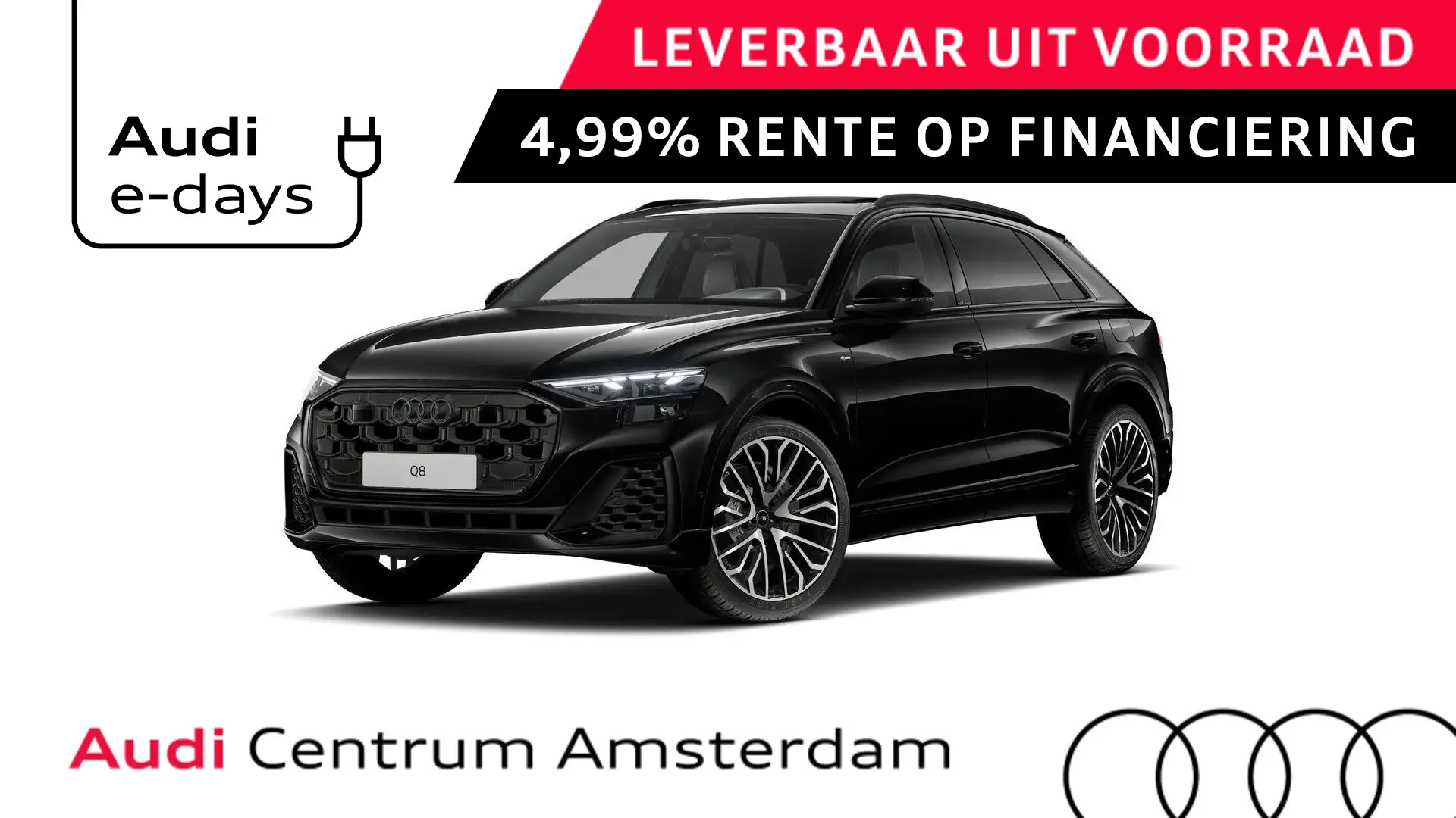 Audi Q8 55 TFSI e quattro Pro Line S 394pk | Servosluiting Zwart - 1