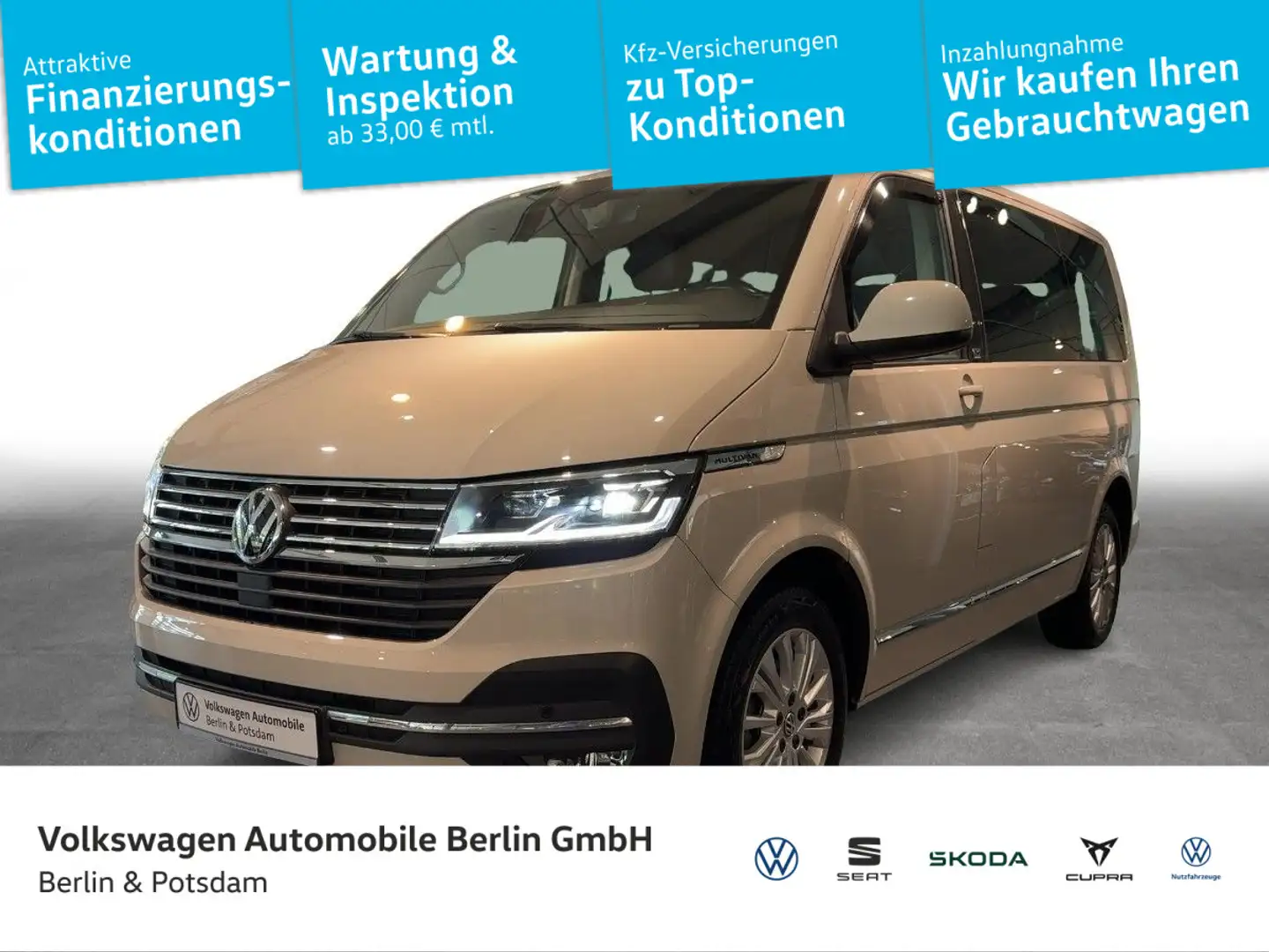 Volkswagen T6.1 Multivan 2.0TDI DSG GenerationSix NAVI LED Grau - 1