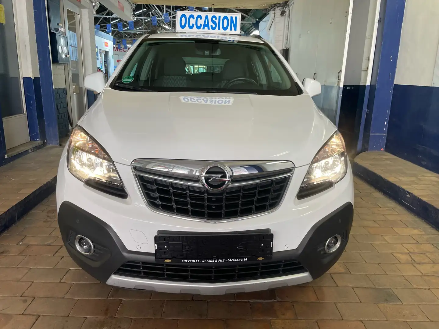 Opel Mokka 1.6i 4x2 Cosmo 1 propriétaire gps airco Blanc - 2