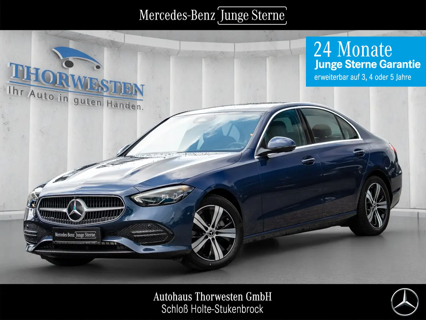 Mercedes-Benz C 180 C 180 AVANTGARDE ADVANCED AHK 360° WINTER Bleu - 1