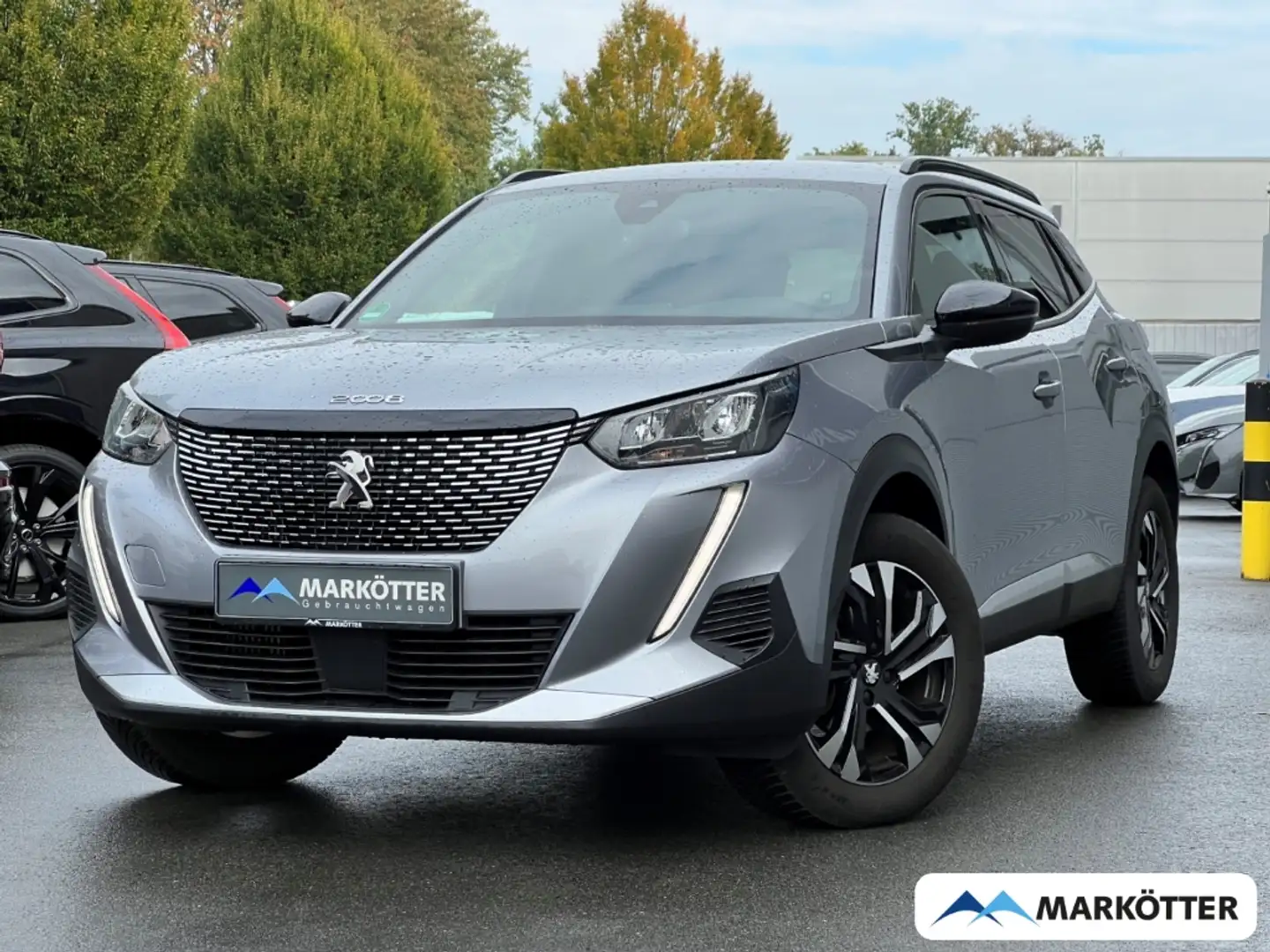Peugeot 2008 Allure 1.2 PureTech 130 TEMP/PDC/CAM/SHZ Gris - 1
