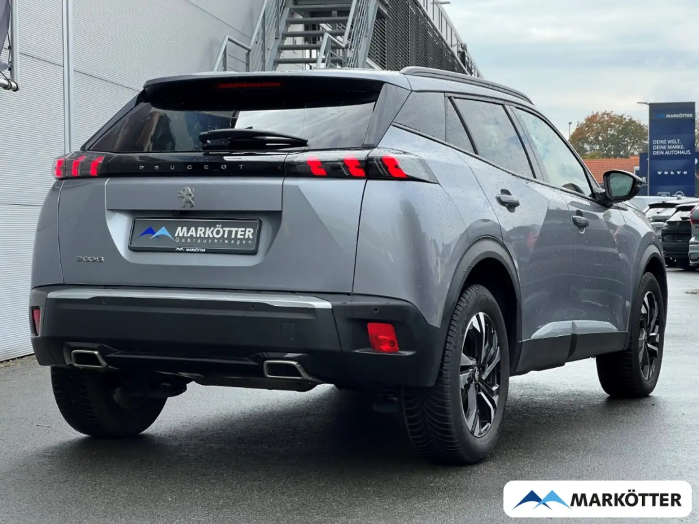 Peugeot 2008 Allure 1.2 PureTech 130 TEMP/PDC/CAM/SHZ Gris - 2