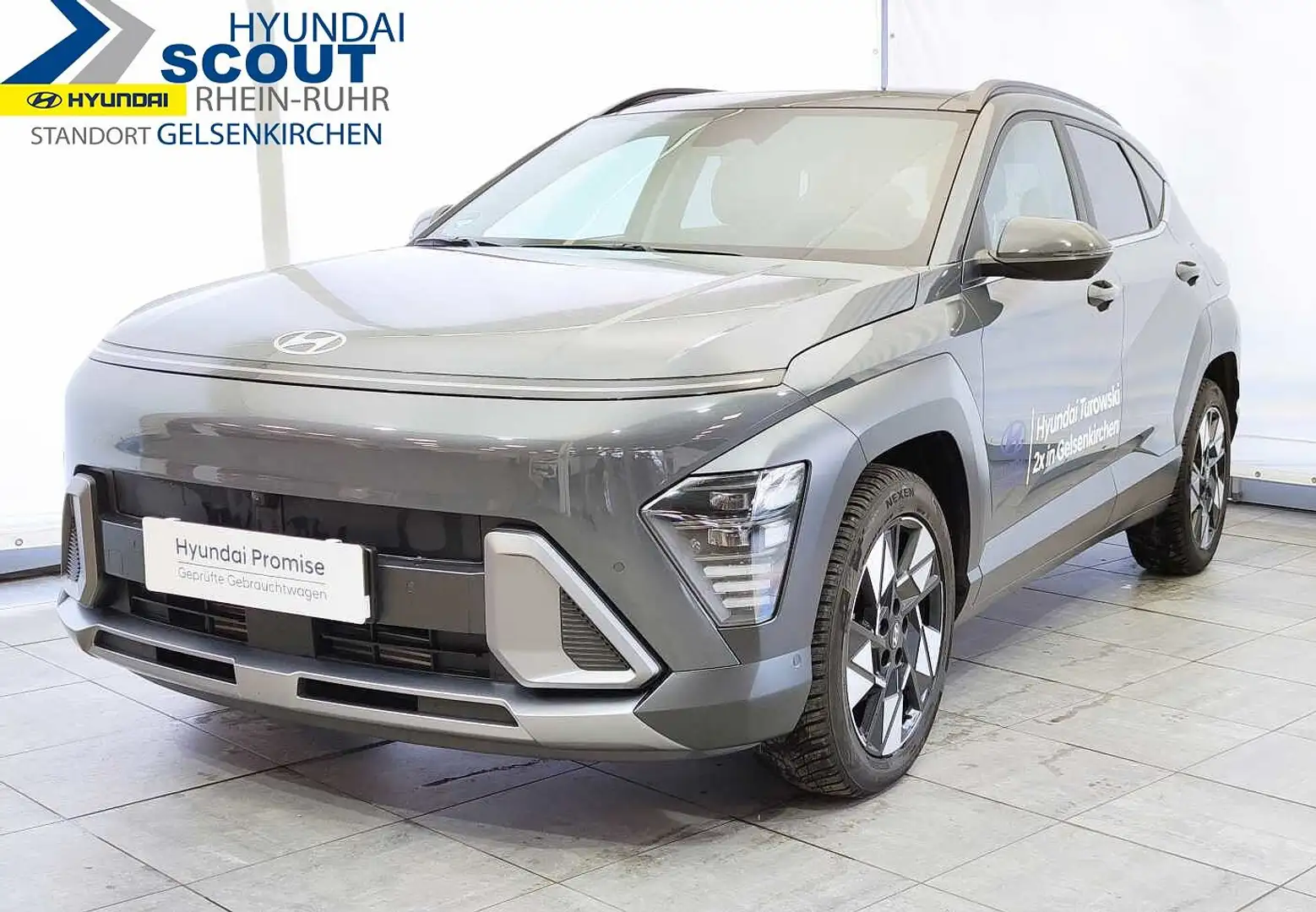 Hyundai KONA 1.6 T-GDI DCT Prime Sitz-Paket, Glas, Bose Gris - 1