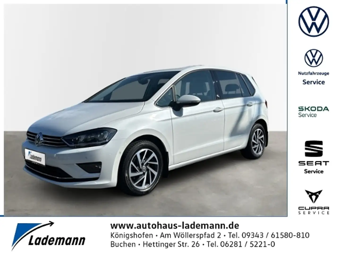 Volkswagen Golf Sportsvan 1.2 TSI DSG PANO+STDHZ+XENON+RKF+ Wit - 1