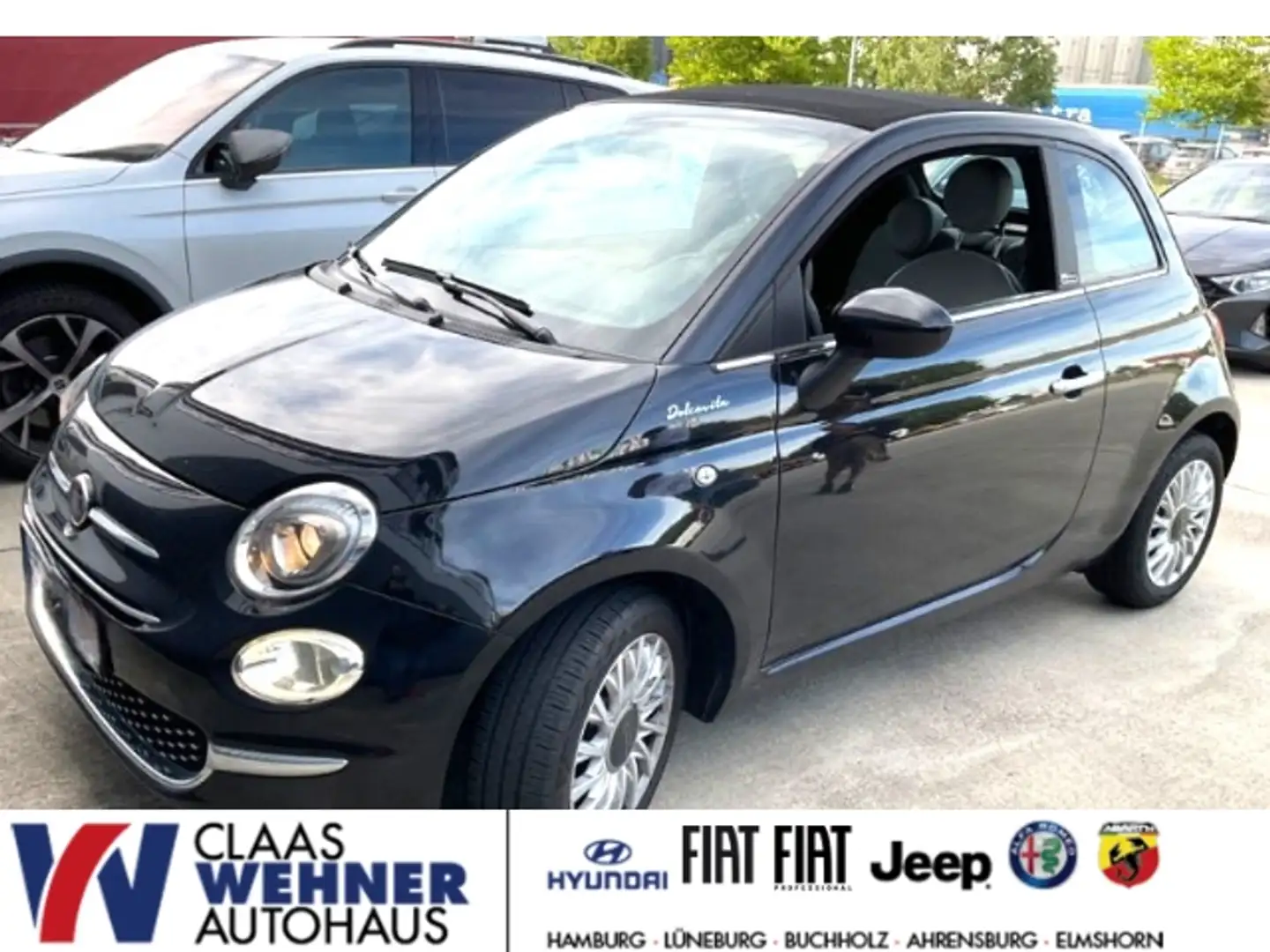 Fiat 500C DolceVita 1.0 Mild Hybrid EU6d MY21 UConnect DAB Schwarz - 1