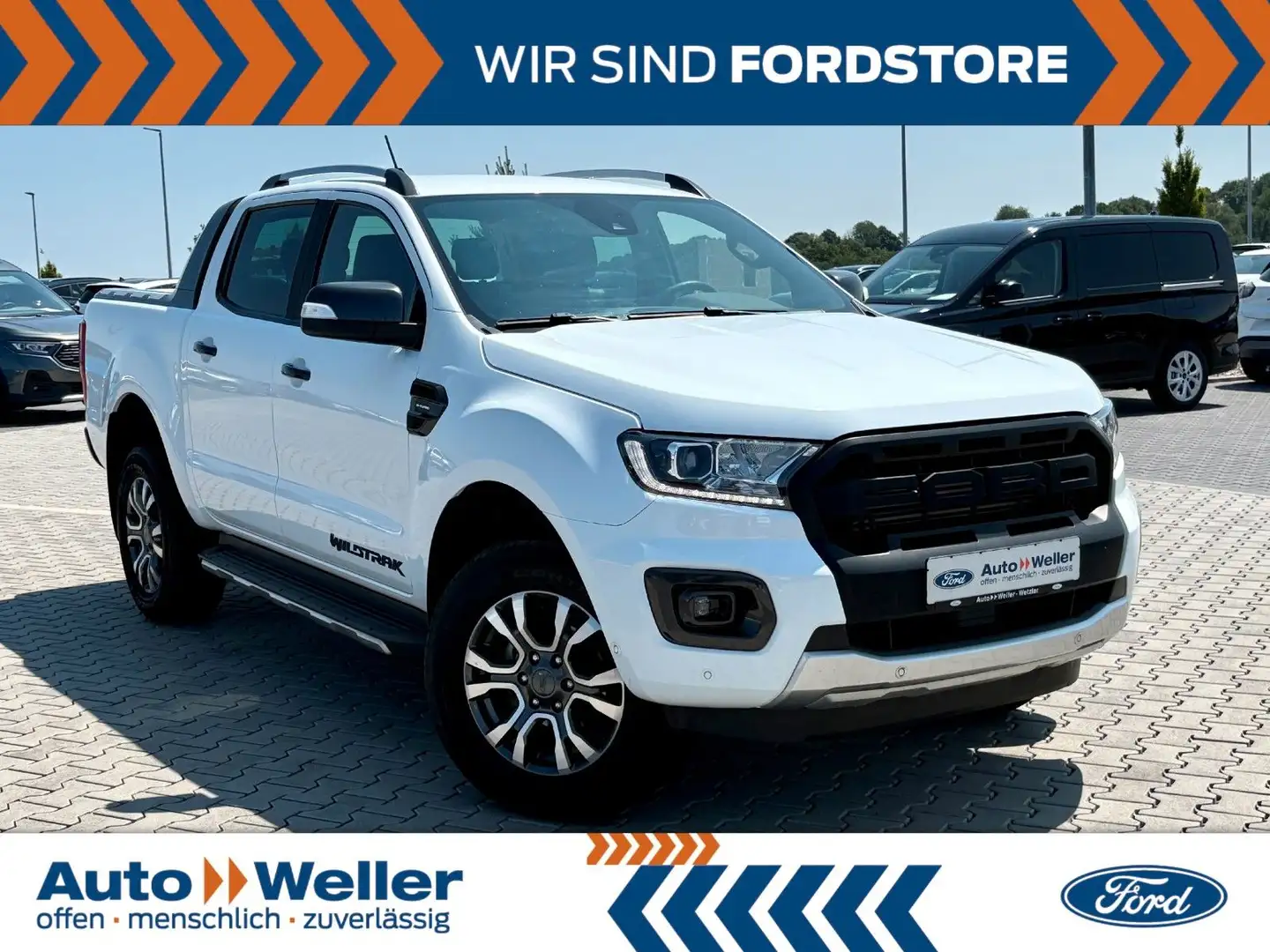 Ford Ranger Wildtrak Doppelkabine 4x4 2.0 TDCi Rollo Weiß - 1