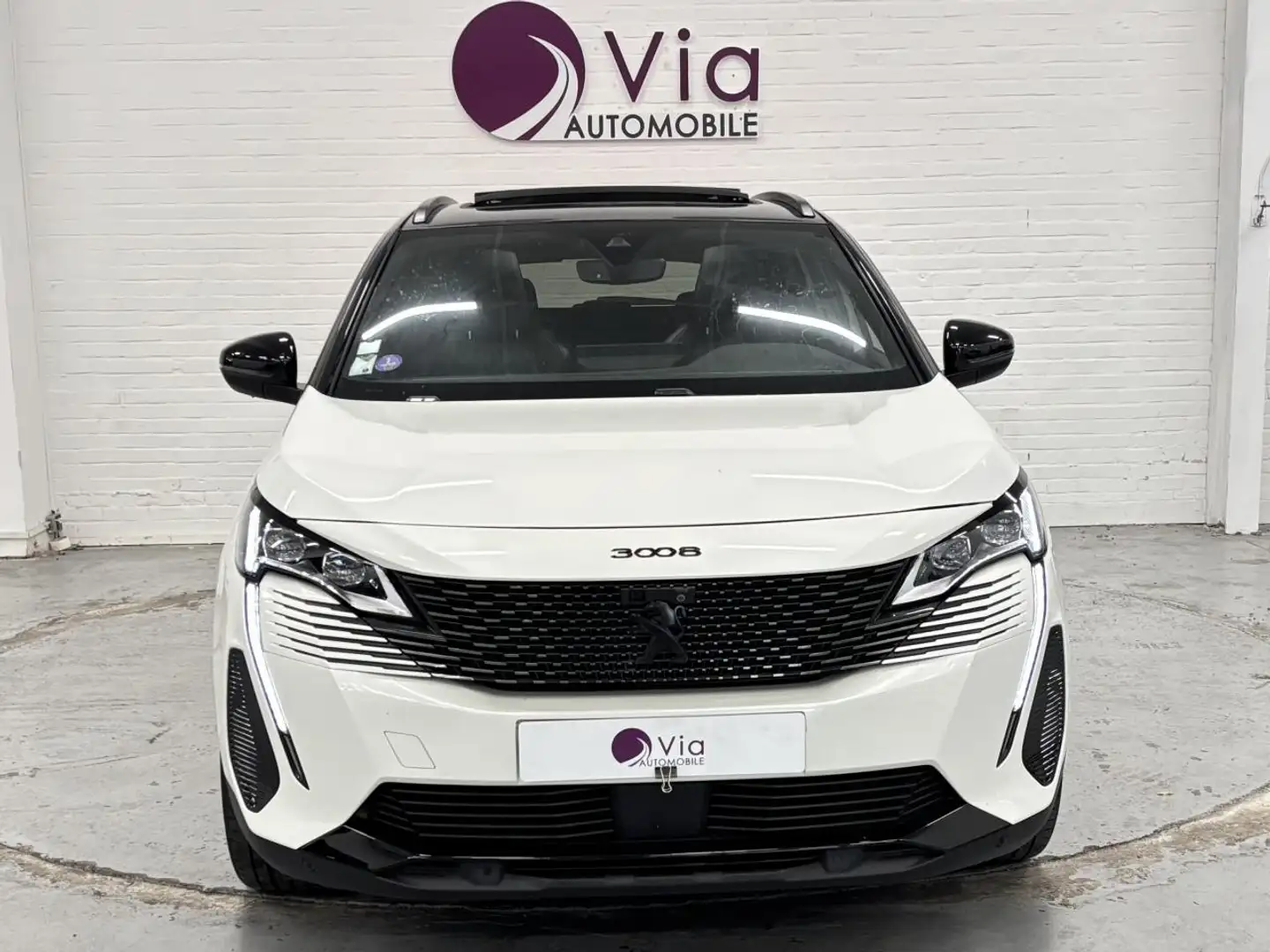 Peugeot 3008 1.6 E-EAT8 180 GT PACK / CUIR / TOIT OUVRANT Blanc - 2