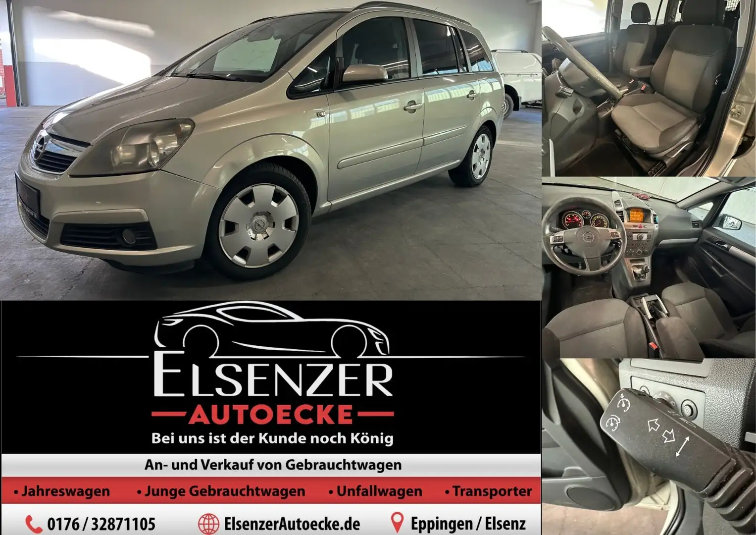 Opel Zafira B Edition#7Sitzer#Klima#Lichtsensor#Displ Silber - 1