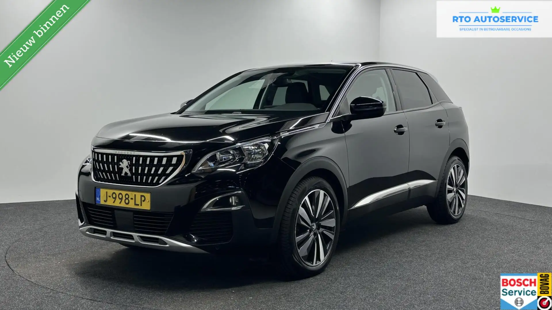 Peugeot 3008 1.2 PureTech Allure CARPLAY CAMERA LM ECC NAVI. Zwart - 1