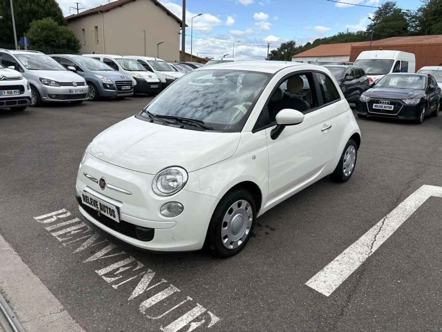 Fiat 500 0.9 8v TwinAir 85ch S&S Lounge Blanc - 2