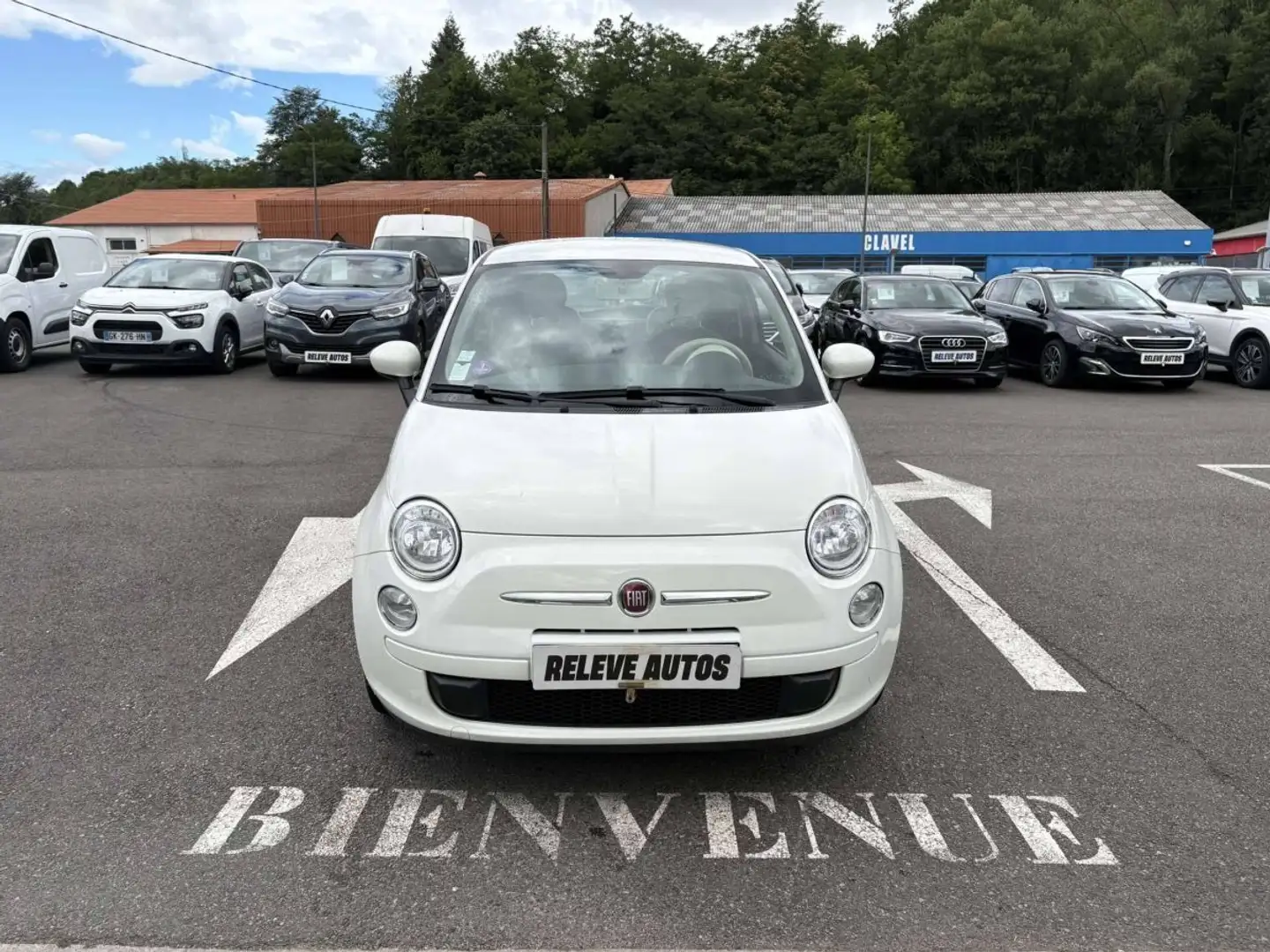 Fiat 500 0.9 8v TwinAir 85ch S&S Lounge Blanc - 1