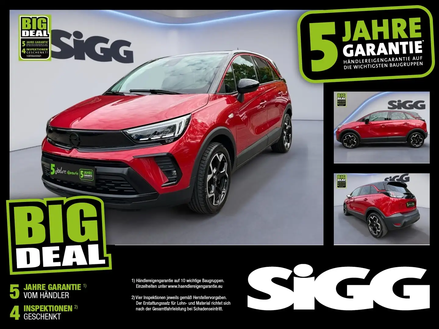 Opel Crossland 1.2 Turbo GS Line Klima Sitzheizung PDC Rot - 1