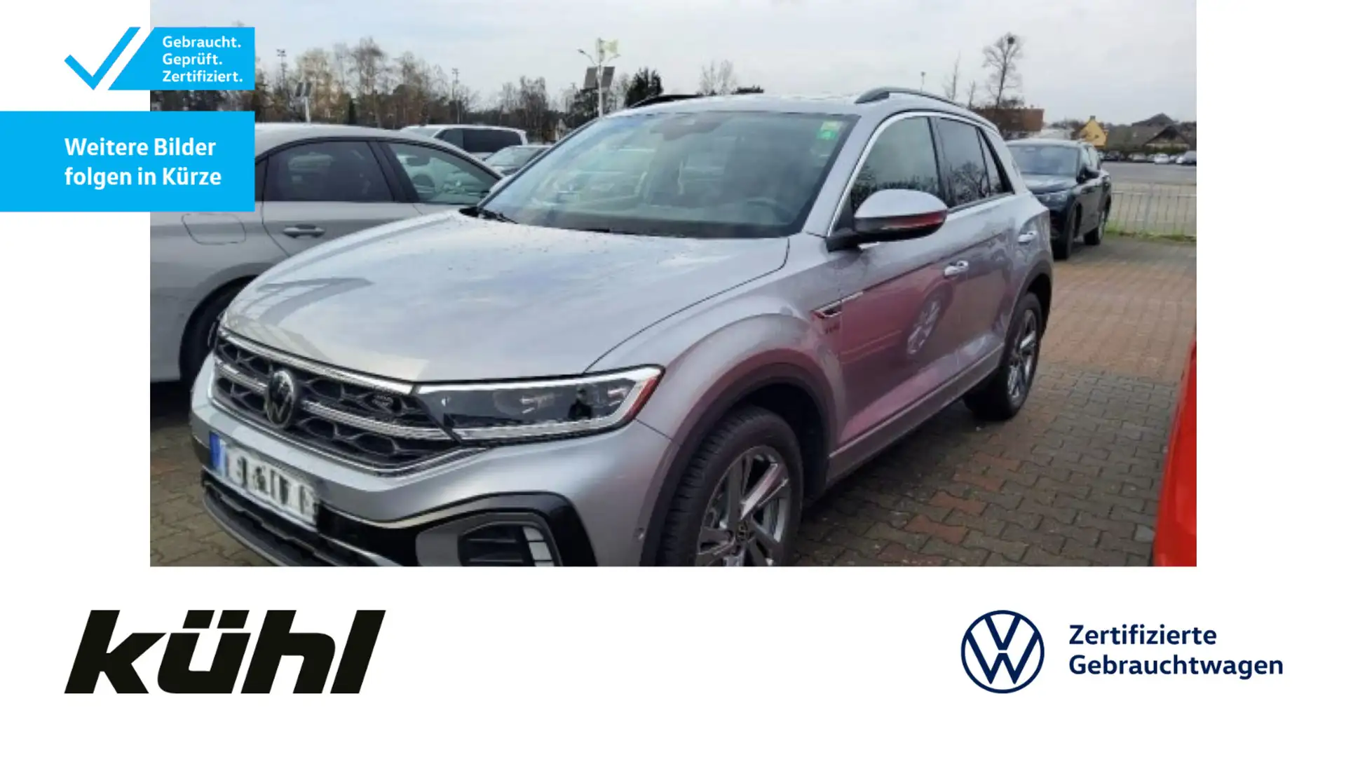 Volkswagen T-Roc 2.0 TDI DSG R line IQ.Light/ACC/Kamera/App Silber - 1