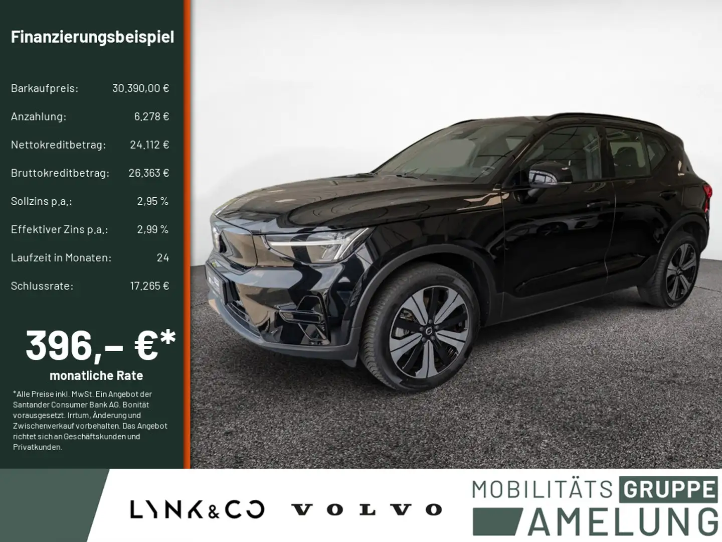 Volvo XC40 Core Recharge Pure Electric 2WD NAVI LED Nero - 1