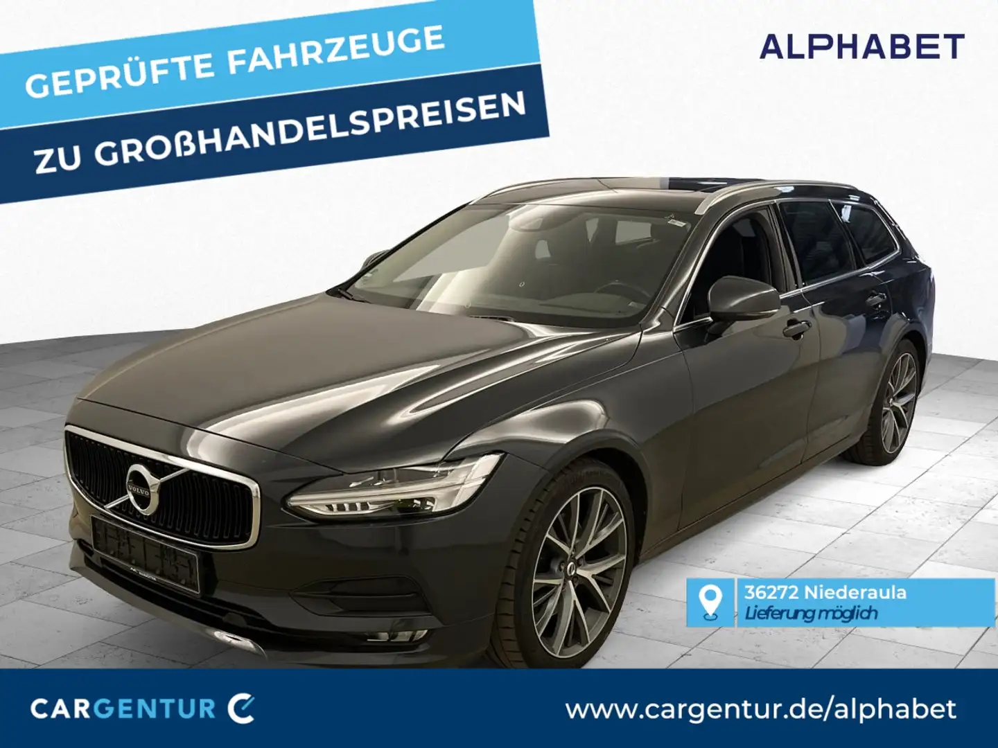 Volvo V90 V 90 D4 Momentum Pro AHK S-Dach ACC LED AUT Grey - 1