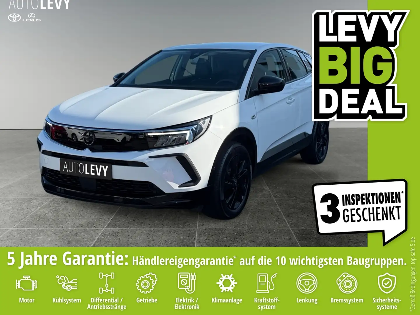 Opel Grandland 1.5 D GS Line +SHZ+LM-Felgen+KlimaAuto+ Blanco - 1