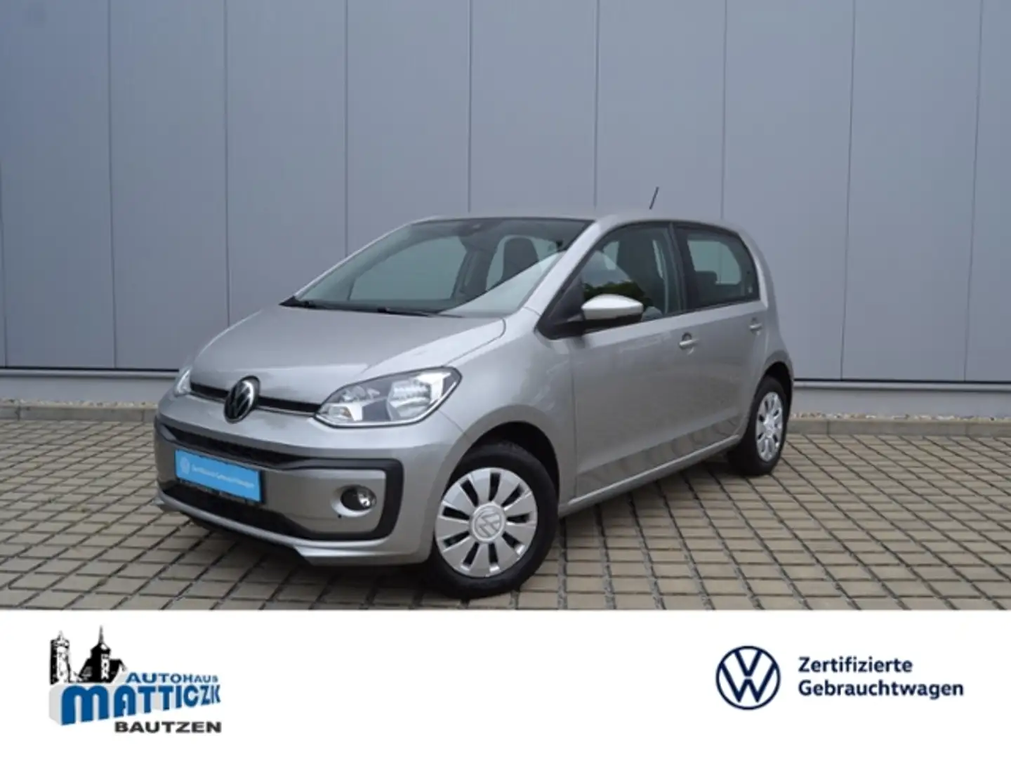 Volkswagen up! 1.0 Move 4-TÜRER/KLIMAANLAGE/COMP.-PHONE/TEL.-VOR Silber - 1
