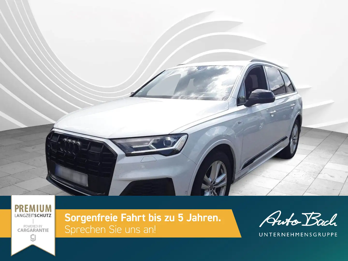 Audi Q7 S line 55TFSI qu tiptronic Navi HuD virtual B Weiß - 2