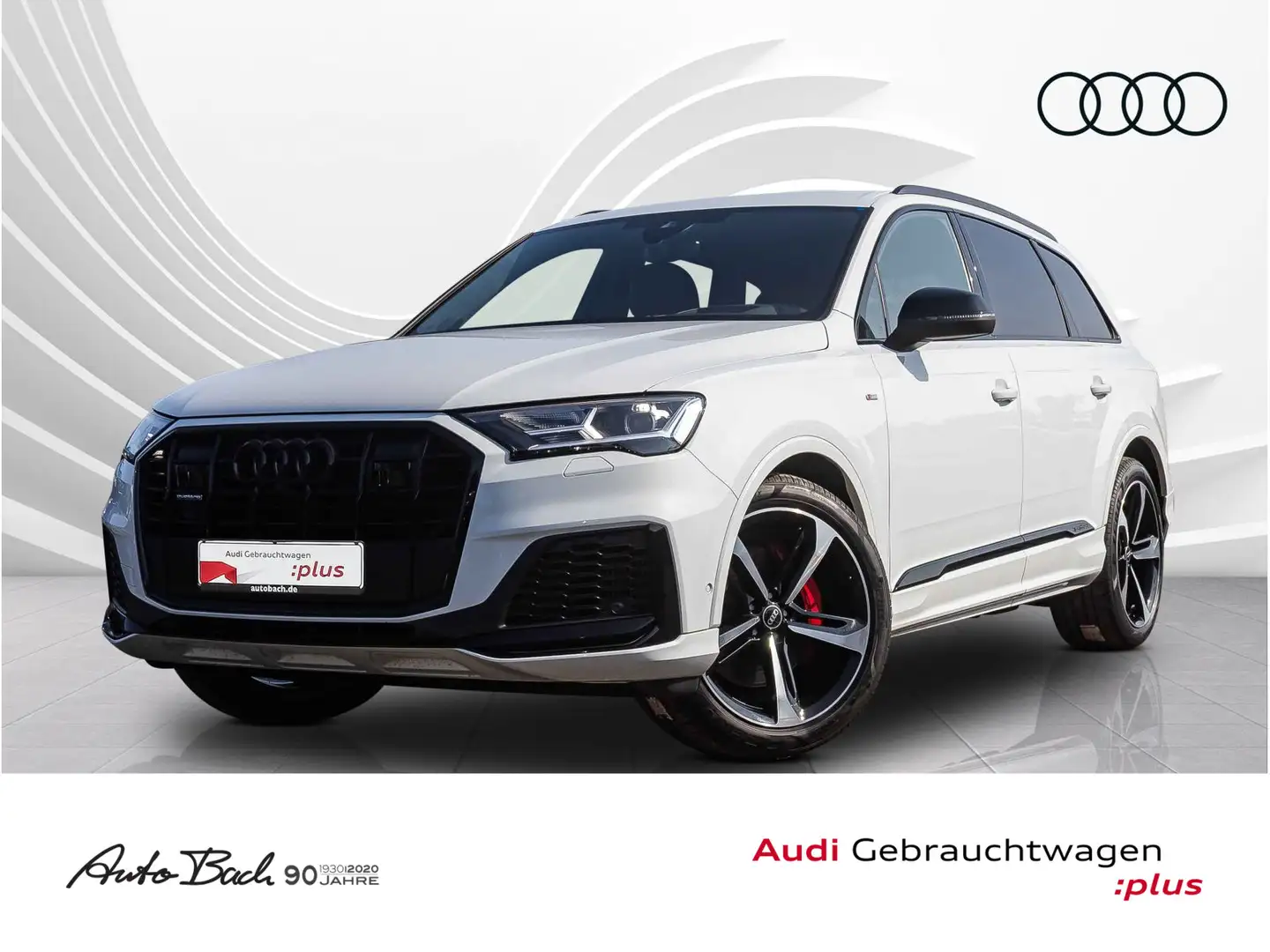 Audi Q7 S line 55TFSI qu tiptronic Navi HuD virtual B Blanc - 1