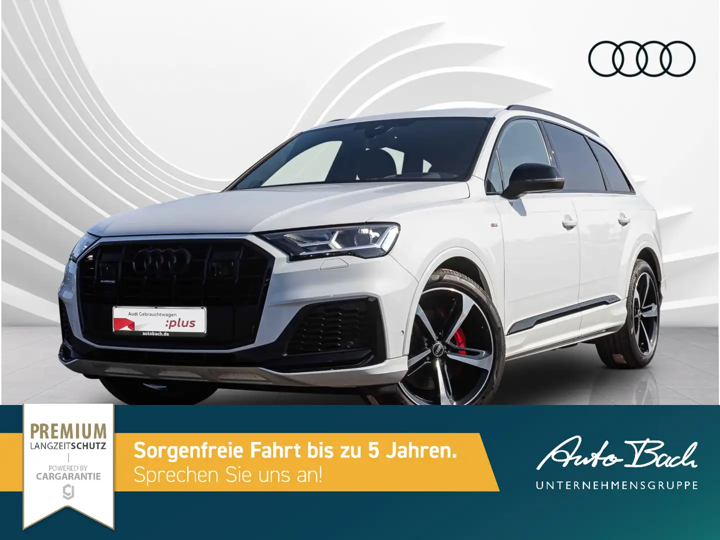 Audi Q7 S line 55TFSI qu tiptronic Navi HuD virtual B Blanc - 2