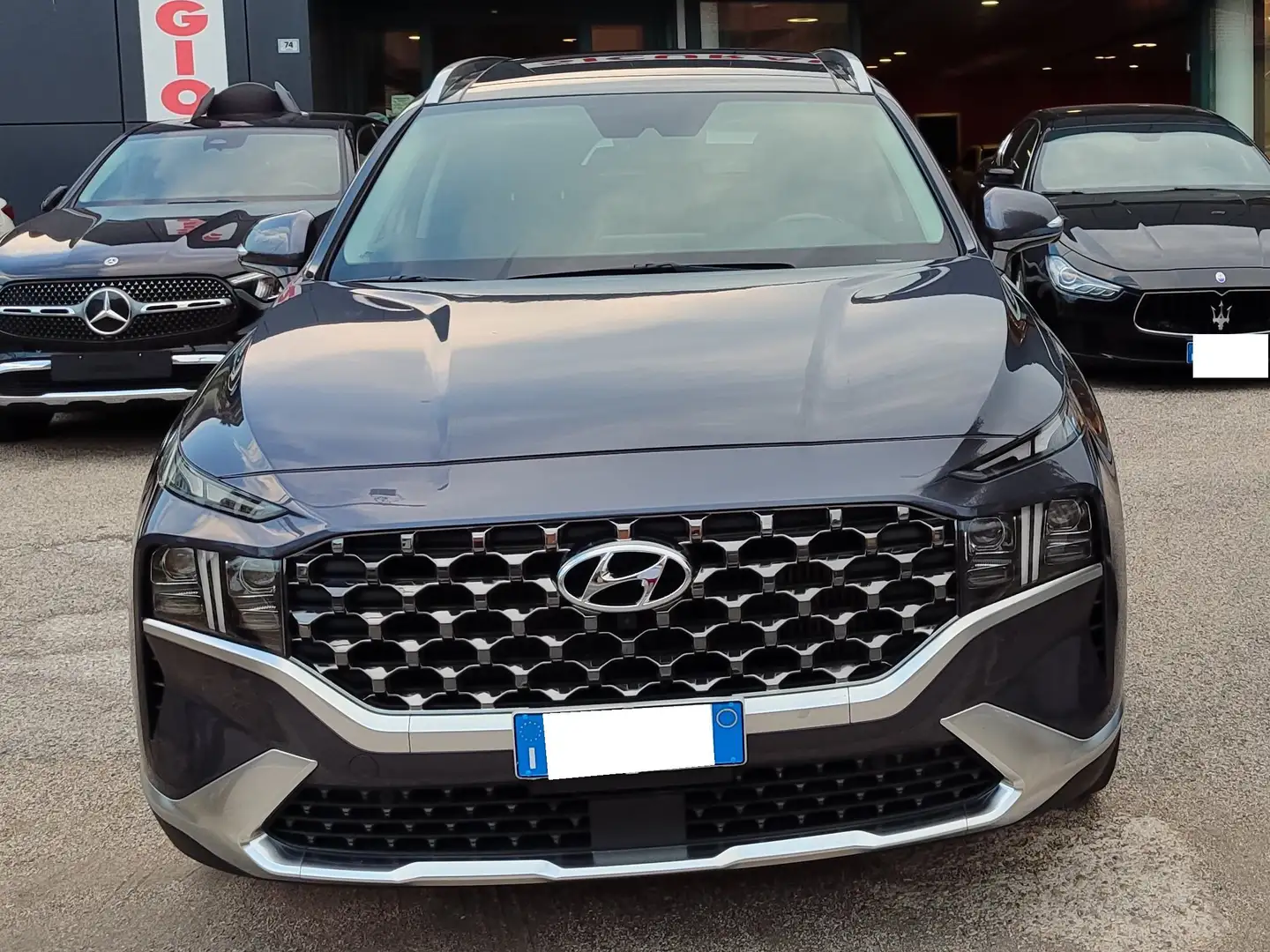 Hyundai SANTA FE 1.6 t-gdi hev 20th Anniversary 4wd 7p TETTO PELLE Gris - 1