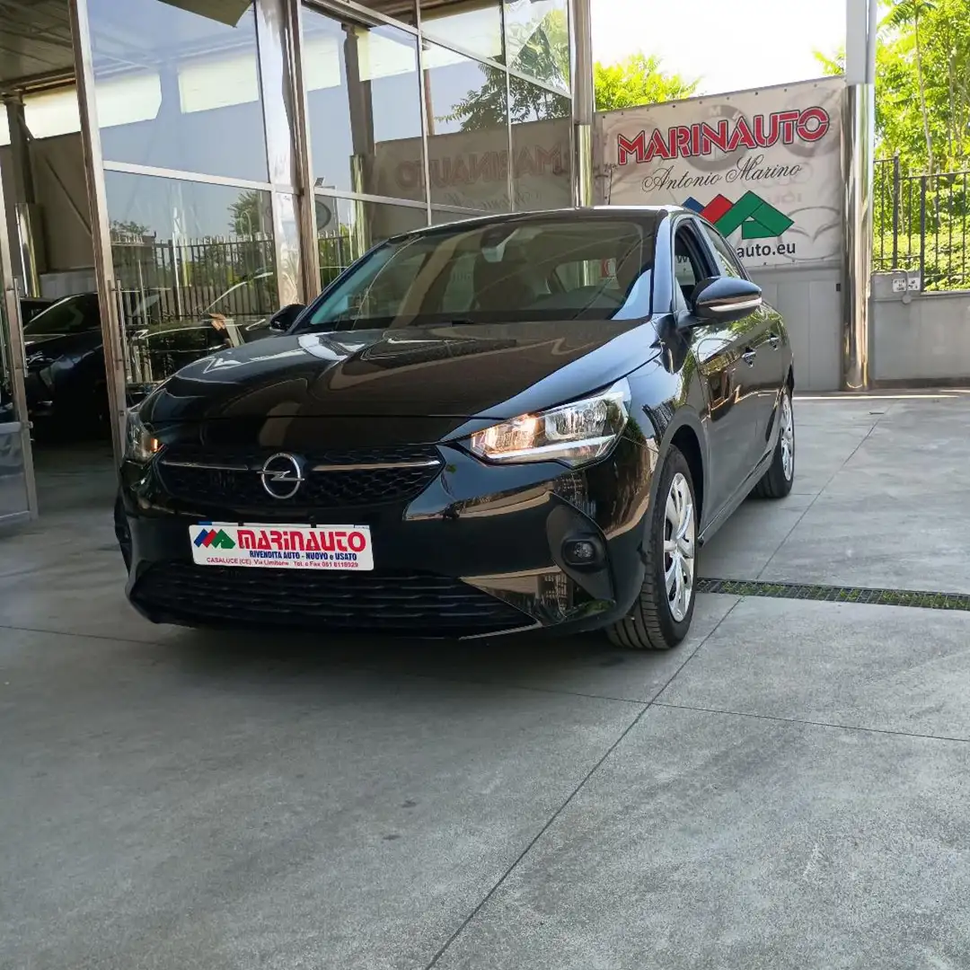Opel Corsa 1.5 D 100 CV Edition Business Zwart - 1