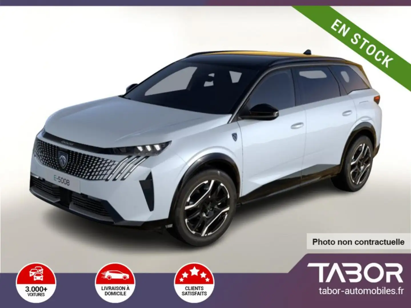 Peugeot 5008 E-5008 210 GT Cuir Pano GPS KeyL ACC Blanc - 1