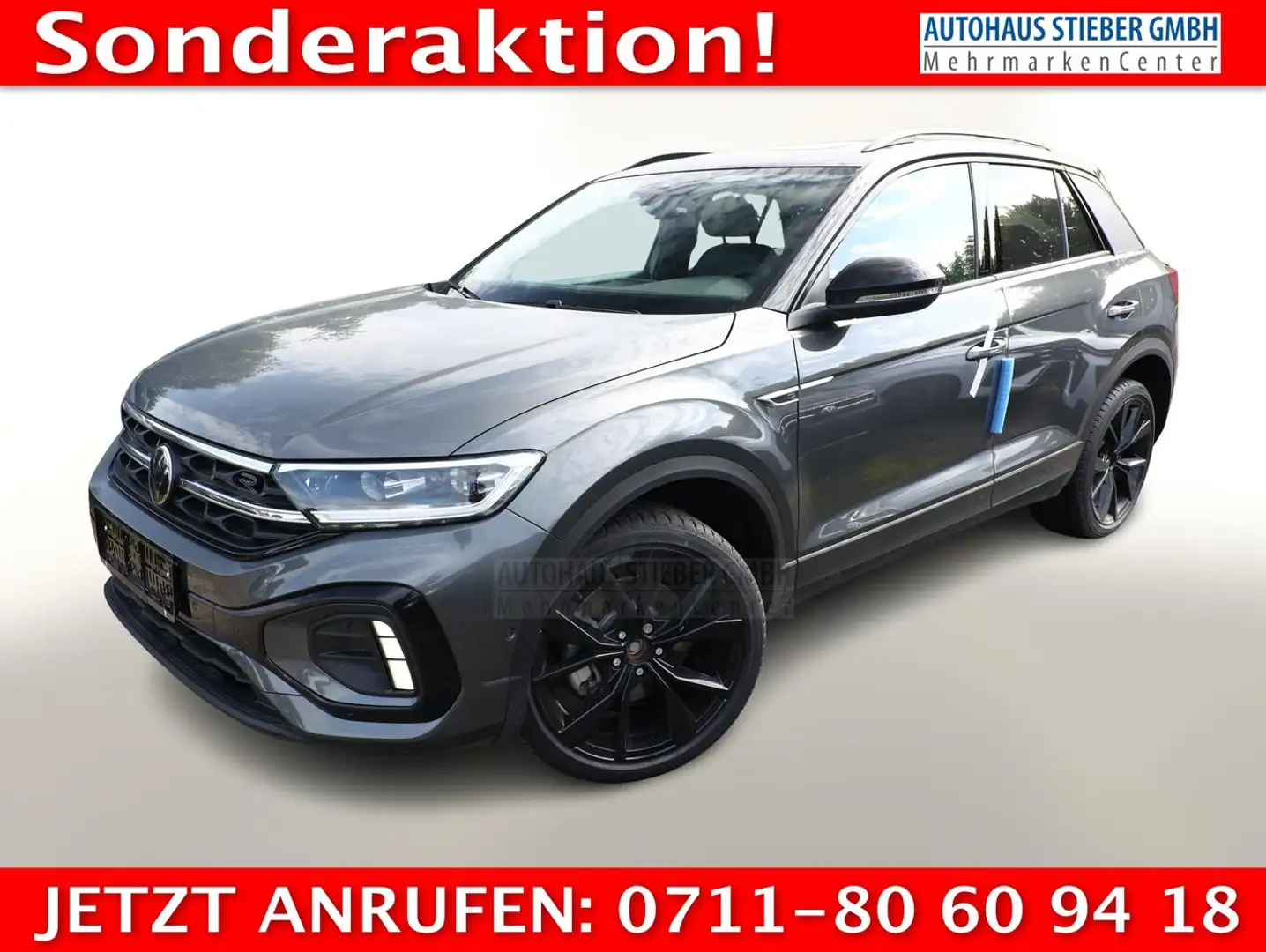Volkswagen T-Roc R-Line TSI DSG Pano BlackP 19Z LED+ EasyOp 110 ... Grau - 1