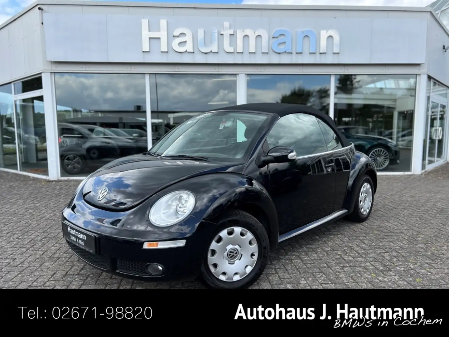 Volkswagen New Beetle Cabriolet 1.6 +2.HAND+PDC+KLIMA+ Чёрный - 1