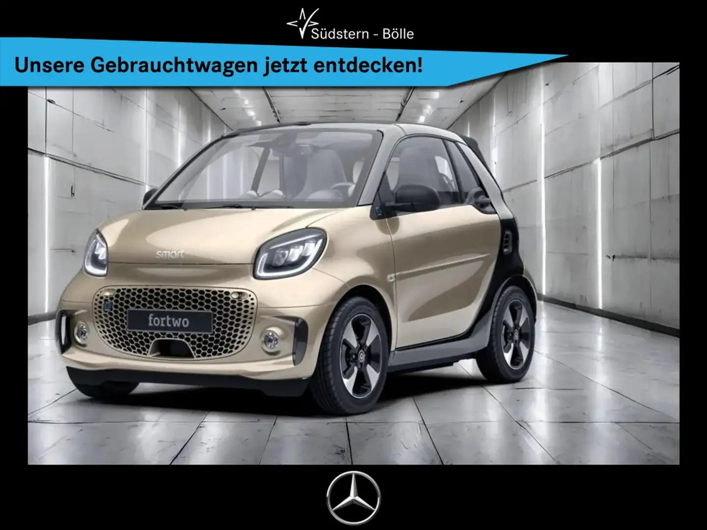 smart forTwo EQ  cabrio +SHZ+AMBIENTE+KAMERA+LED Bej - 1