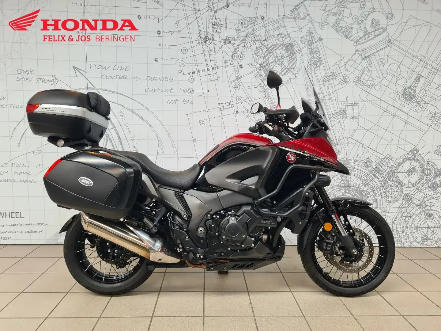 Honda VFR 1200 X Dct Crosstourer Rouge - 1
