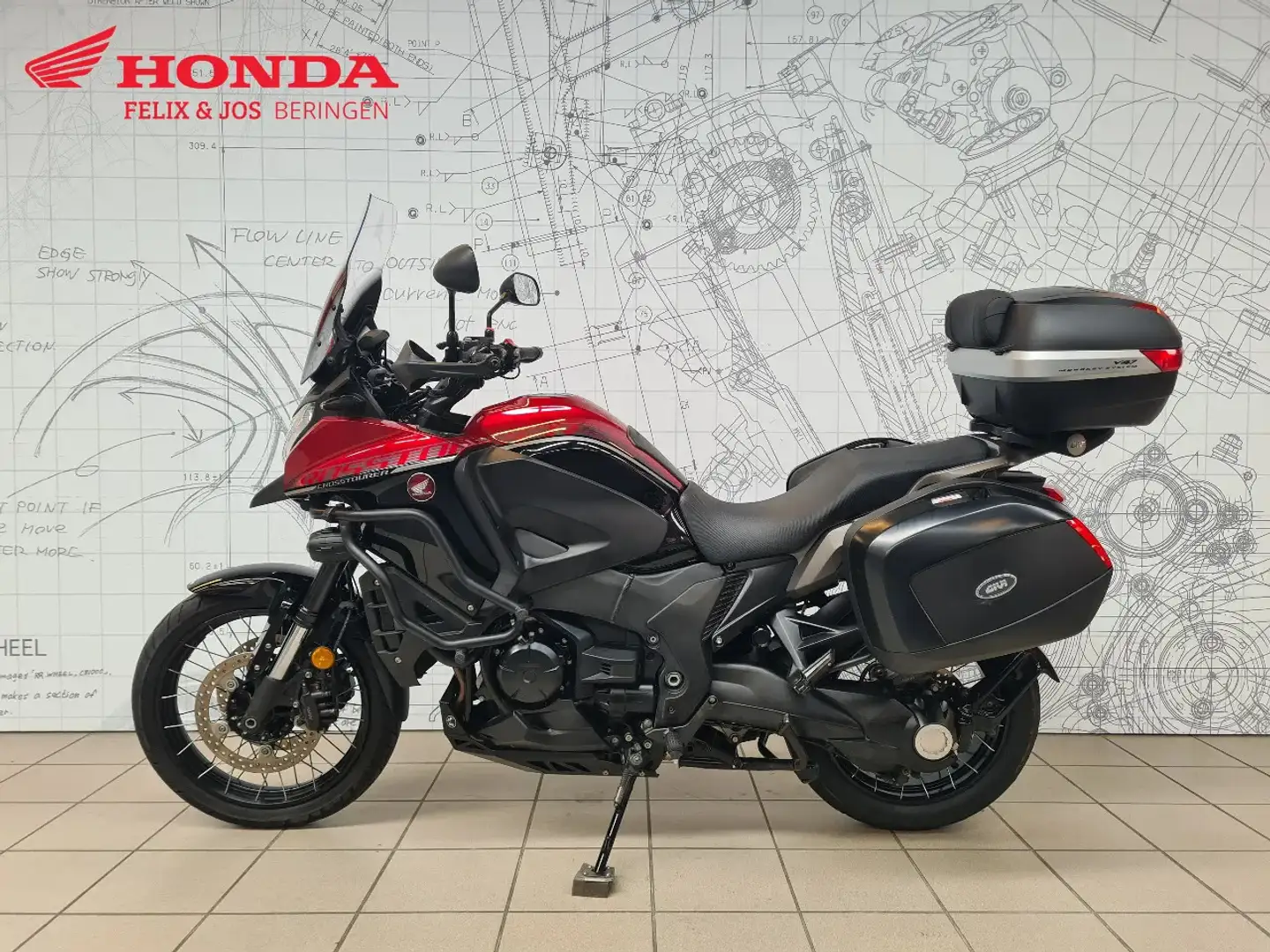Honda VFR 1200 X Dct Crosstourer Rouge - 2