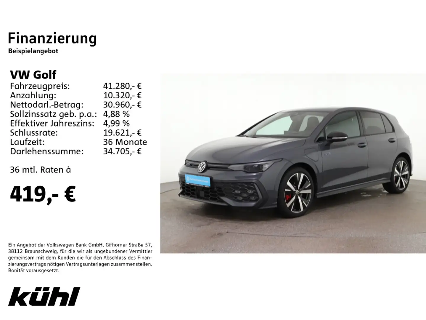 Volkswagen Golf GTE 8 VIII GTE 1.5 TSI DSG IQ.Light DCC HuD Kam Gris - 2