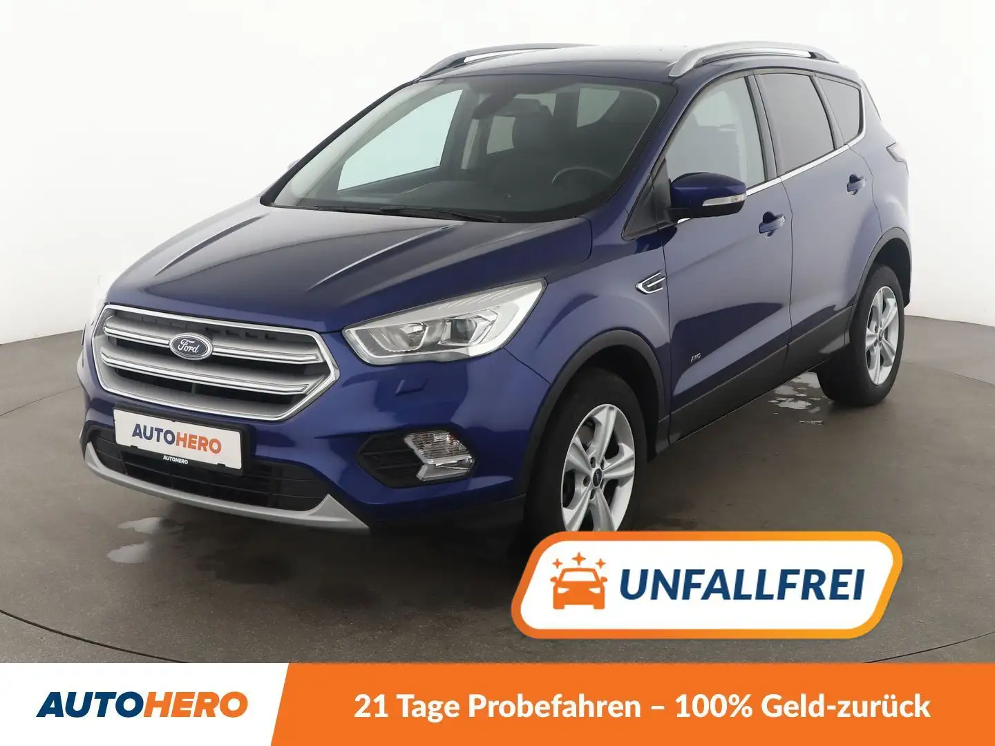 Ford Kuga 2.0 TDCi Titanium Aut.*CARPLAY*TEMPO*PDC*SHZ*LHZ* Bleu - 1