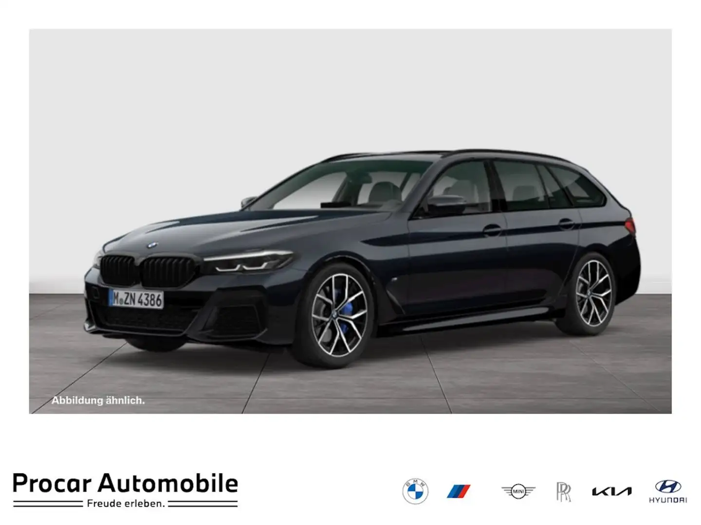 BMW 540 d xDrive M-Sport Aut Nav LED h&k Pano Standhz Schwarz - 1