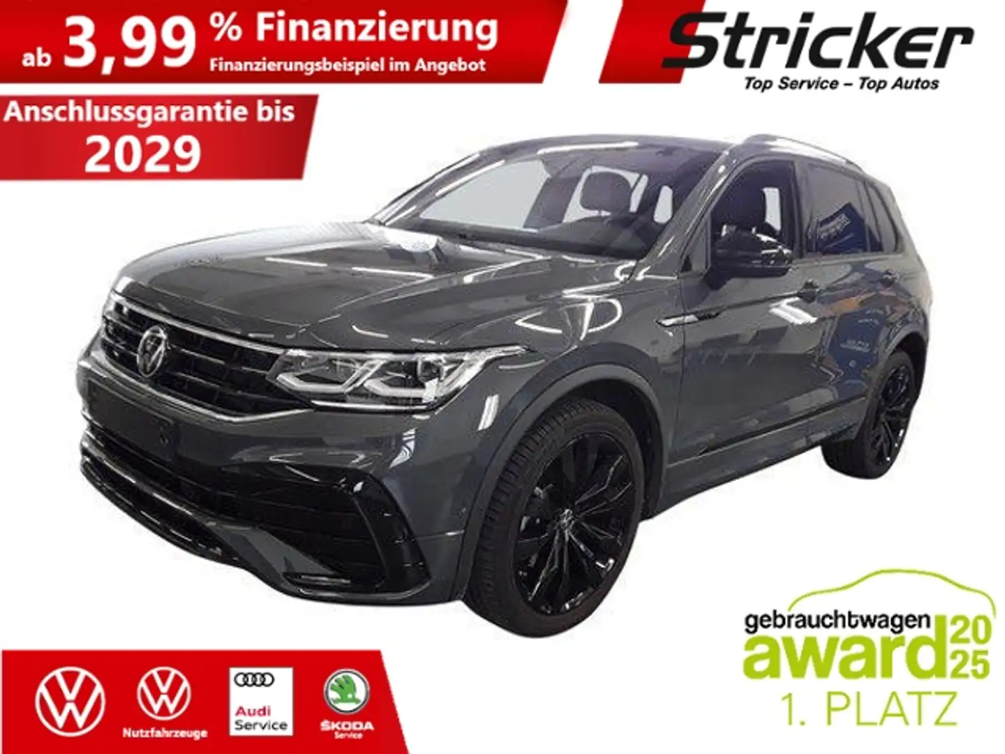 Volkswagen Tiguan R-Line 2.0 TSI DSG 4M 367,-ohne Anzahlung AHK Pan Grau - 2